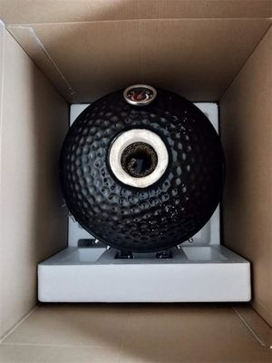 Mini gril 31.8cm en céramique de Kamado de BARBECUE noir de charbon de bois