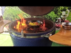 SGS 24 pouces Kamado Grill résistant à la chaleur bleu ciel foncé