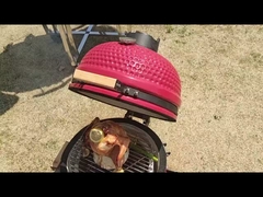 Gril urbain de Kamado de charbon de bois de charnière spéciale lustre blanc Compleet 57*65cm de 22 pouces