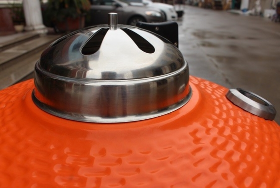BARBECUE accessoire en céramique orange d'acier inoxydable des grils 57*65cm de Kamado
