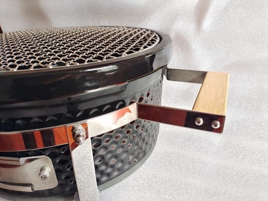 Vaisselle de cuisine en céramique d'acier inoxydable de BARBECUE de gril de Kamado de noir de Tableau