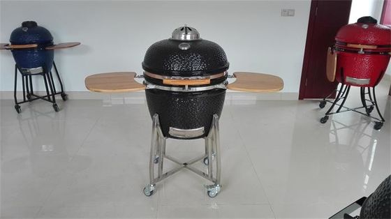 Barbecue de grille de fonte de noir de GV 24 grils de Kamado de pouce