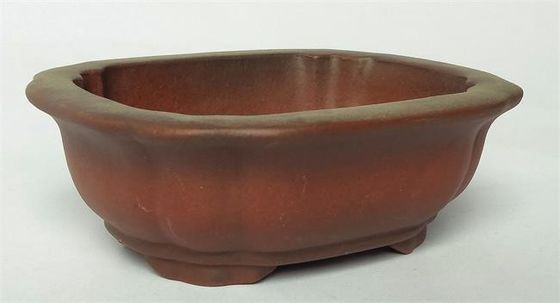 Pots de Mini Purple Clay Ceramic Indoor, pots en céramique de bonsaïs de place