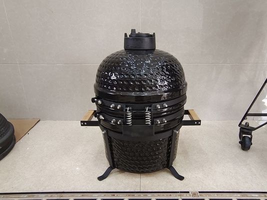 BARBECUE de noir de BARBECUE charbon de bois spécial de vaisselle de cuisine de gril de Kamado de 15 pouces