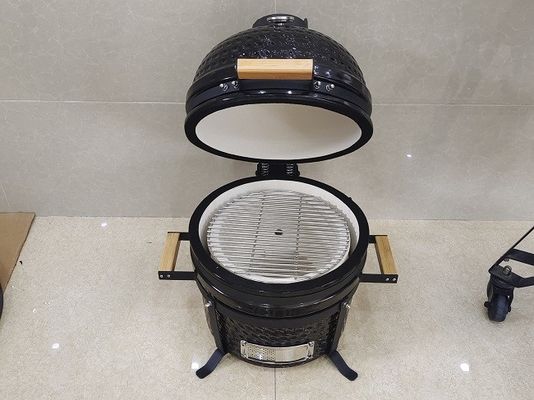 BARBECUE de noir de BARBECUE charbon de bois spécial de vaisselle de cuisine de gril de Kamado de 15 pouces